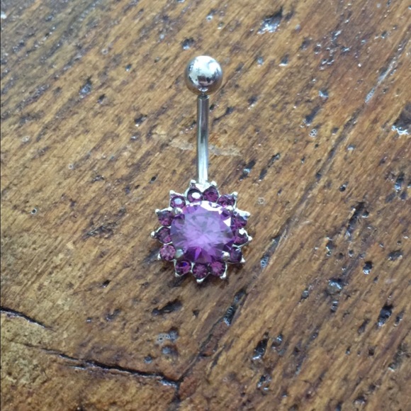 Purple belly button ring NWT
