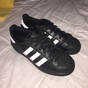 Black And White Adidas Superstars