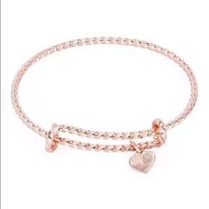 NWT Alex and Ani Rose Gold Bangle