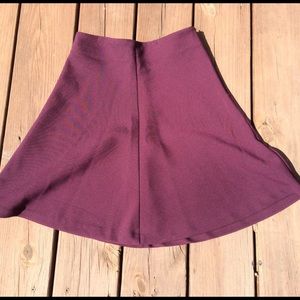 Plum A-lined Skirt