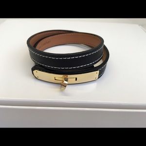 Genuine leather wrap bracelet