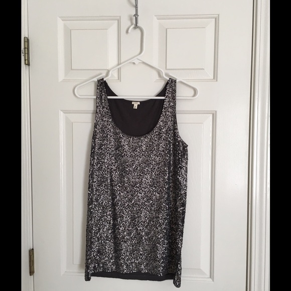 J.crew sequin tank top, size M - Picture 3 of 3