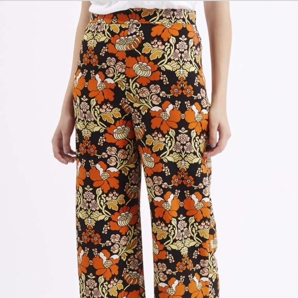 Topshop Floral Pants Size 0