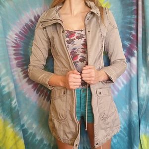 Army grey cargo jacket