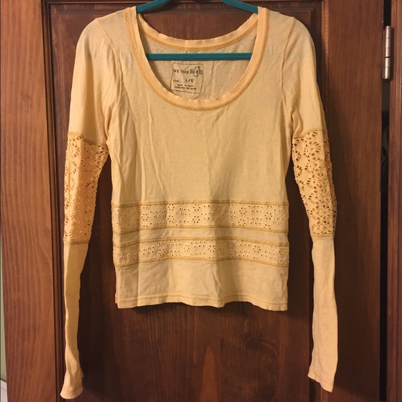 Free People- long sleeve crop