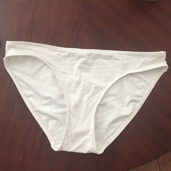 White bikini bottom