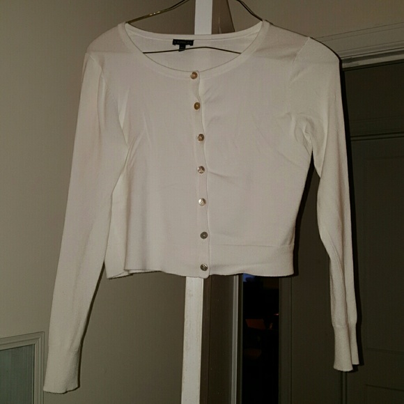 Express Sweaters - Express white button down cardigan sweater