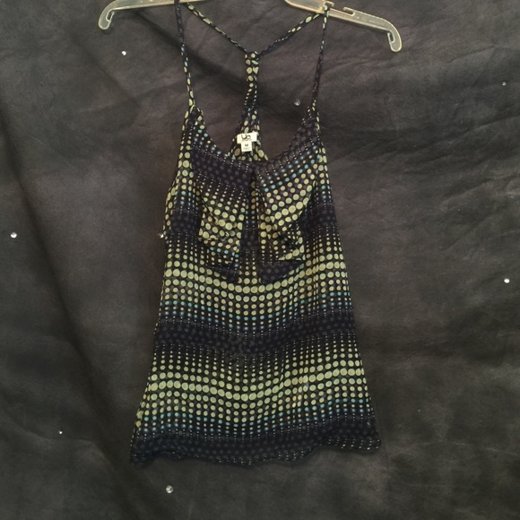 Funky Ruffled Halter Tank Medium