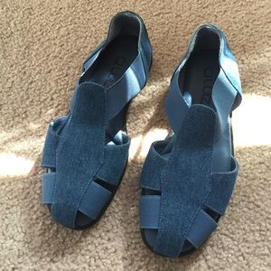 90s denim sandals
