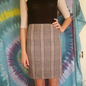 J crew plaid pencil skirt