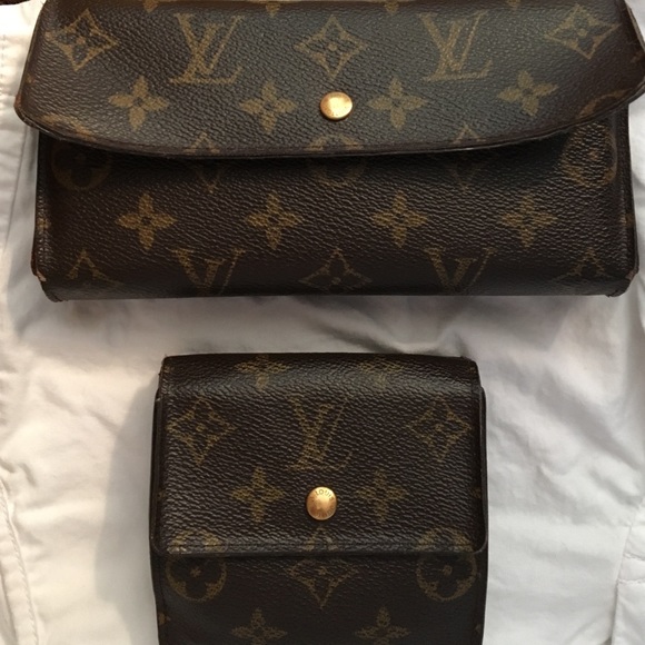 LV wallet and LV checkbook wallet
