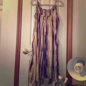 Ecote watercolor chiffon dress