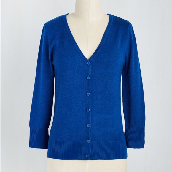 Modcloth royal blue cardi