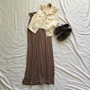 Double Slit Maxi Skirt