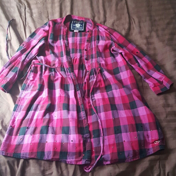 **BUNDLE**PINK Flannel top/dress