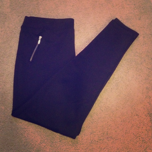 Maurice's dress leggings w/ zippers.