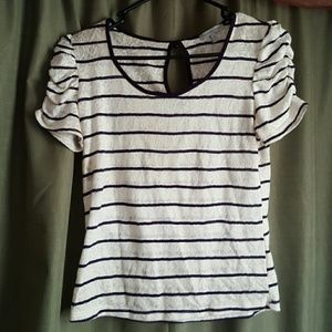 Lace Striped Top