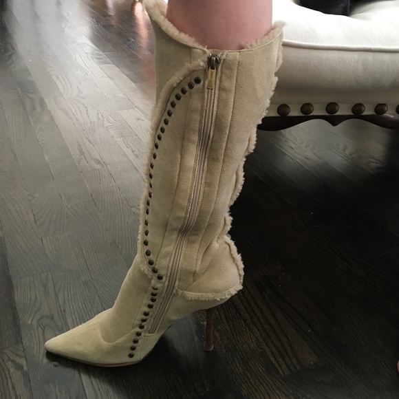 Studded shearling Jimmy choo boots