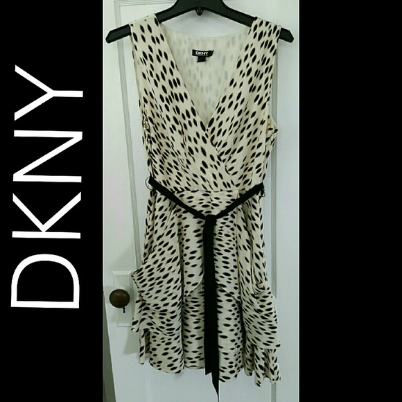 Silk DKNY Animal Print Dress