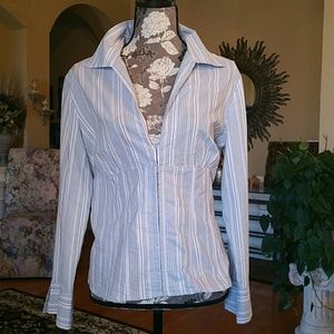 New York & Company Cotton and Rayon blouse