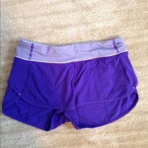 Lulu lemon purple speedster shorts