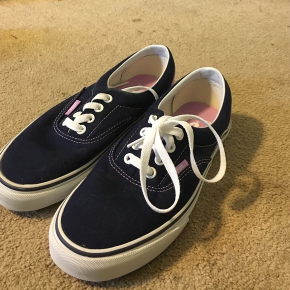 Vans blue and pink.
