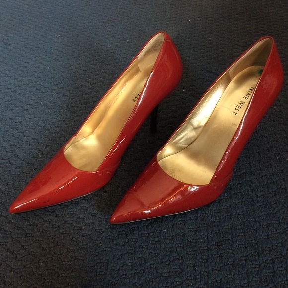 Nine West red pumps