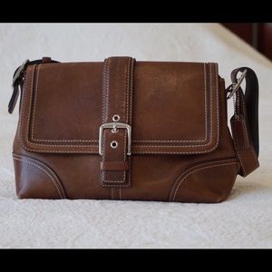 Brown Leather Coach Purse