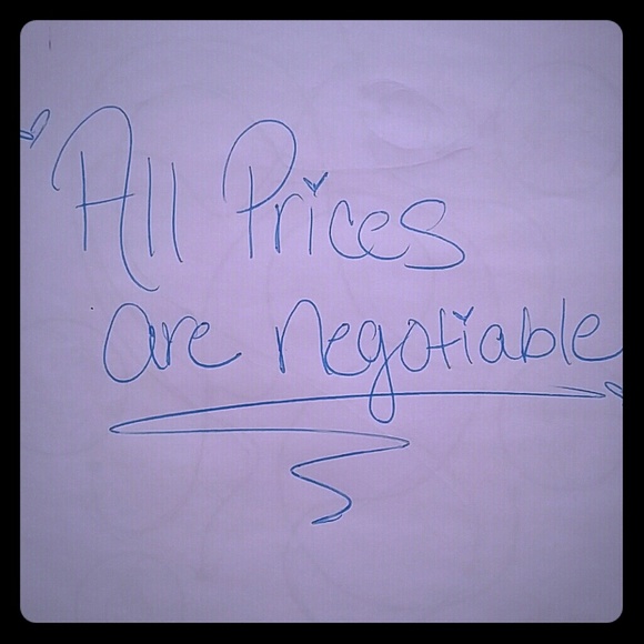 Feel free to make me an offer on any item!