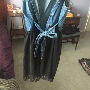 Jean top/Black bottom Country dress💃🏻