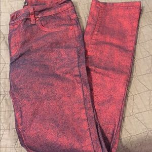 Venus brand red shimmer jeans!