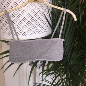 grey bralette
