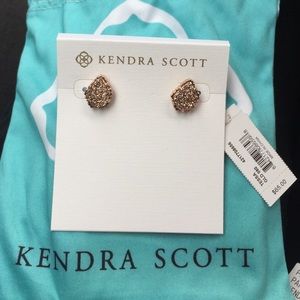 Kendra Scott Tessa stud -Rose Gold Drusy