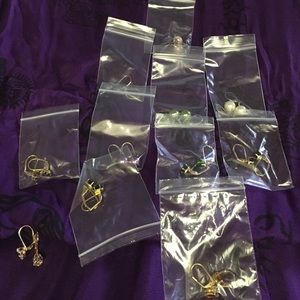 Lot of lever back earrings