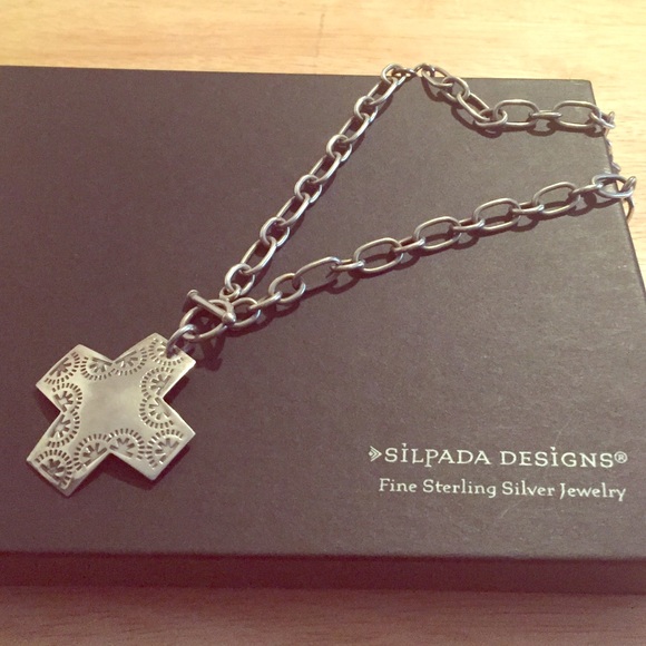Silpada sterling silver cross necklace