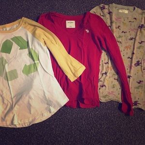 3 Long Sleeve Variety Shirts
