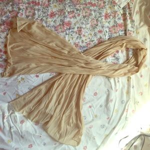 4 ft beige scarf