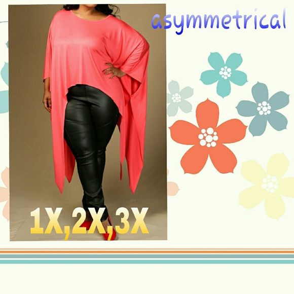 Coral Plus Size Top - Picture 1 of 1