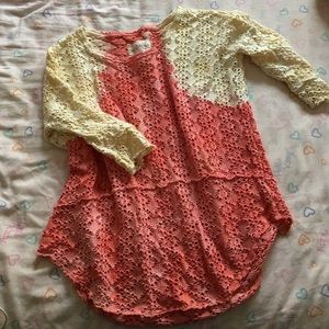 freepeople tie dye cut out top