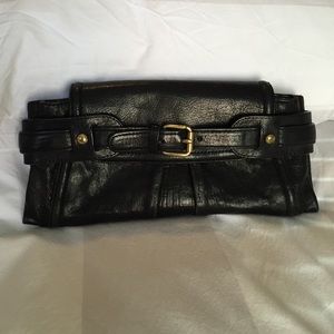 Kooba Small Black Leather Clutch