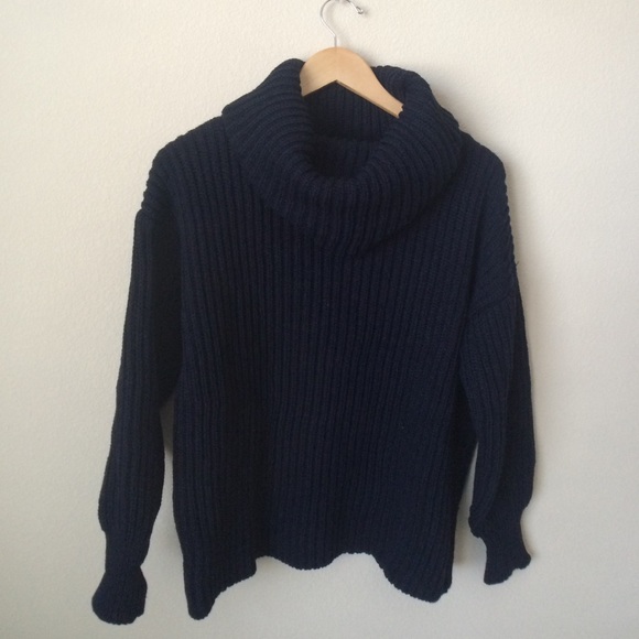 Oversized turtleneck sweater