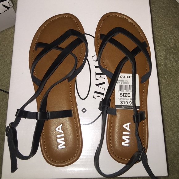 Black strappy sandals