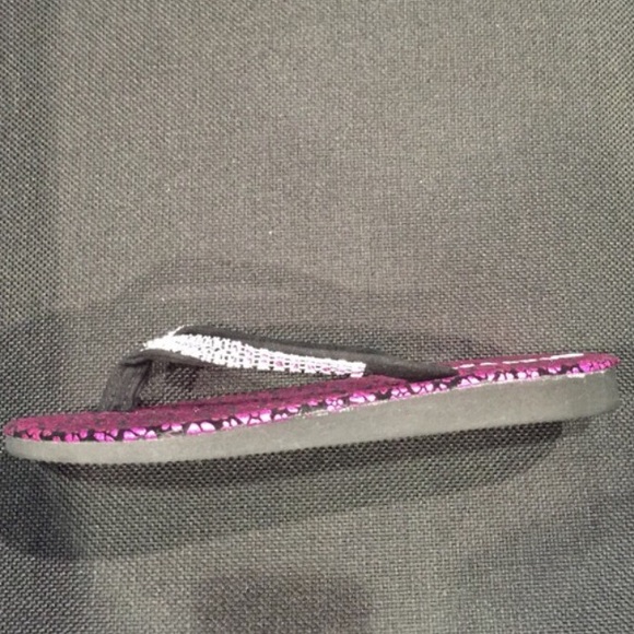 NWT Flatform Flip flop metallic floral top sole 💕 - Picture 3 of 3