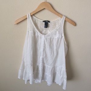 H&M peplum lace blouse