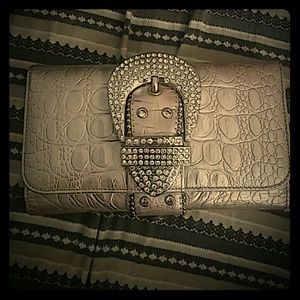 Charm and Luck rhinestone buckle wallet!!