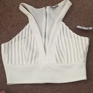 Off white crop top