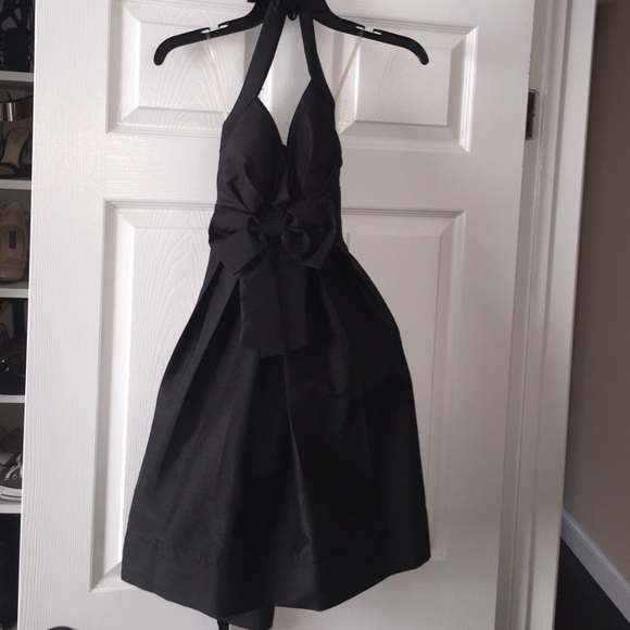 Black flirty party dress
