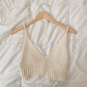 BUNDLE- BM knitted crop top & circular sunglasses