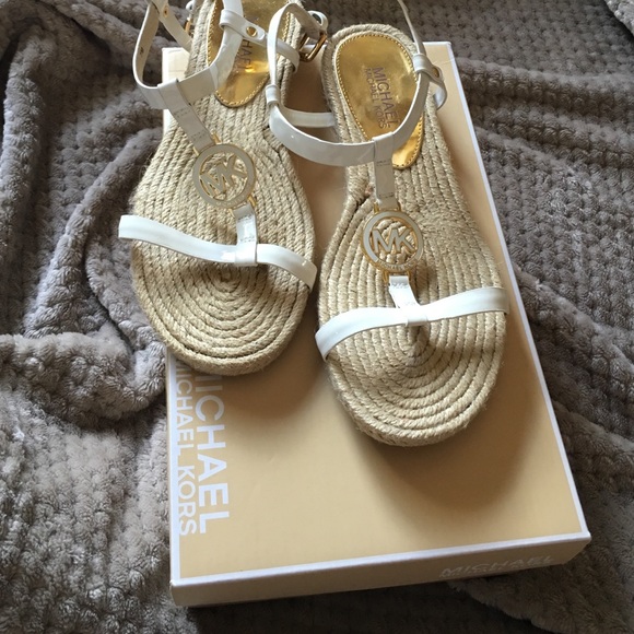 Michael Kors White Strappy Sandals