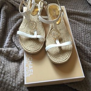 Michael Kors White Strappy Sandals